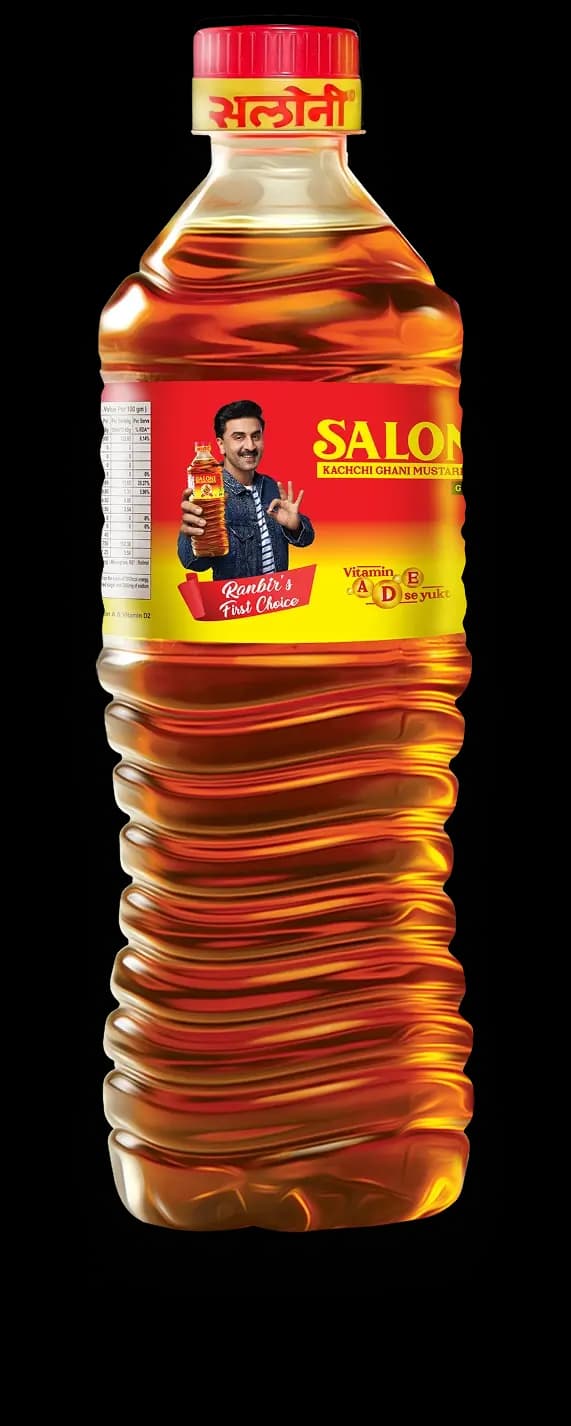 Saloni Mustard Oil bottle