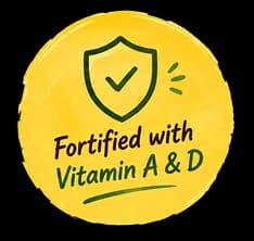 Fortified with Vitamin A & D